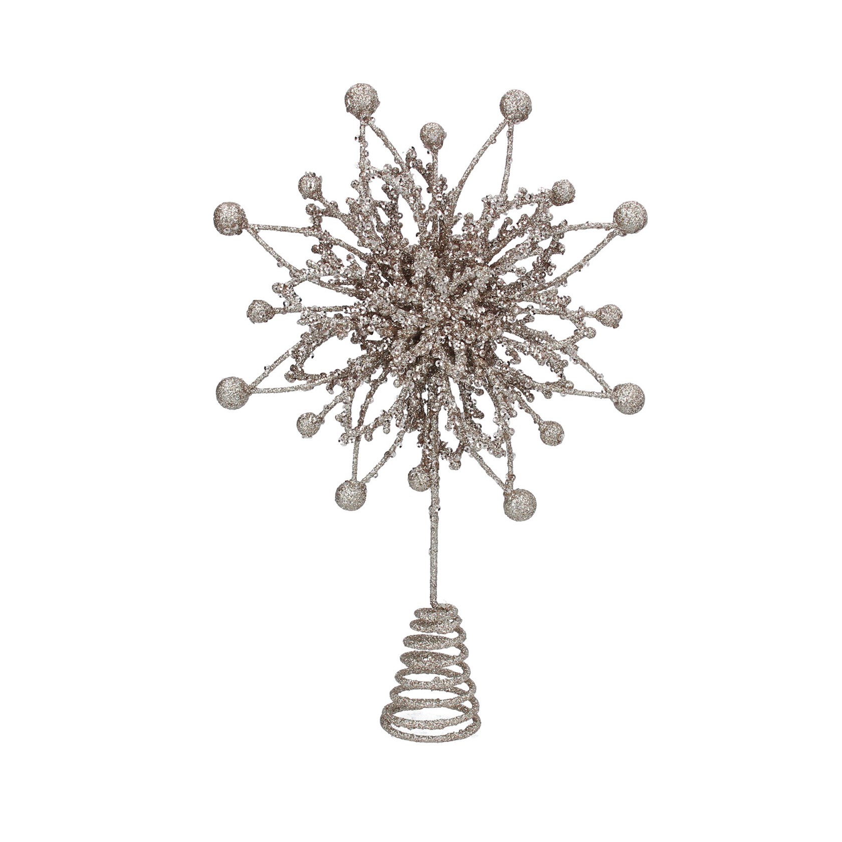 Christmas Gold Snowflake Tree Topper by Gisela Graham